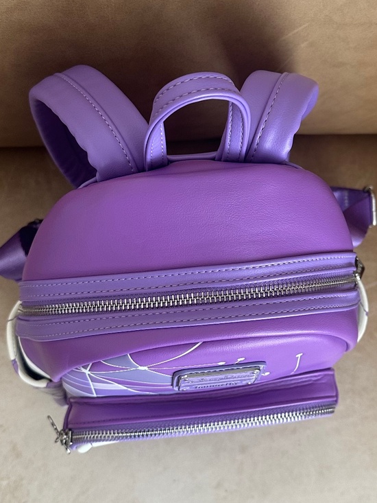Disney Parks Loungefly Magic Kingdom Purple Wall Mini Backpack Vacation Travel main image 14